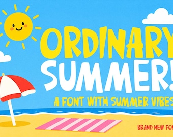 Ordinary Summer Playful Display Font