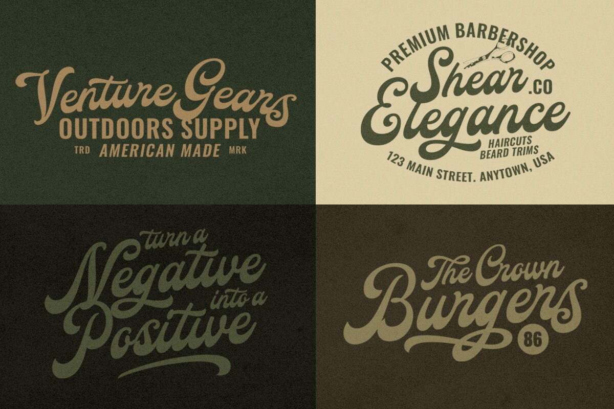 Badalona Display Script,display Script, Bold Script Font, Script Font ...