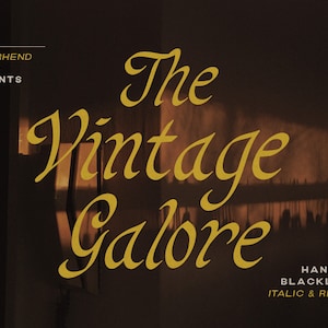 Handmade Vintage Blackletter Font: Gothic Display Font
