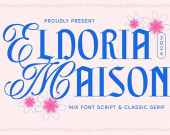 Eldoria Maison Luxury Mixed Script-Serif Font