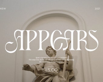 Appears Display Serif Font: Elegant Classic Typeface
