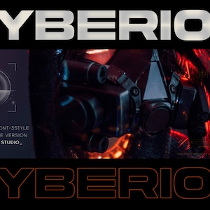 Cyberion Futuristic Tech Font: Modern Esport Font