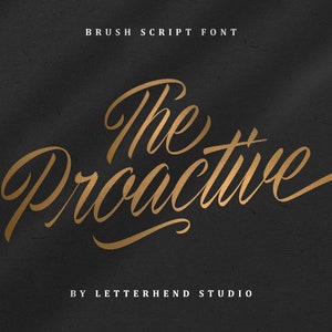 Het proactieve script, scriptlettertype, handschriftlettertype, handgeschreven lettertype, handletterlettertype, bruiloftlettertype, modelettertype, Instagram-lettertype,