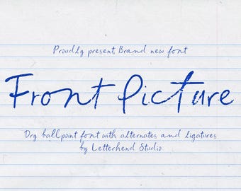 Front Picture Ballpoint Handwritten