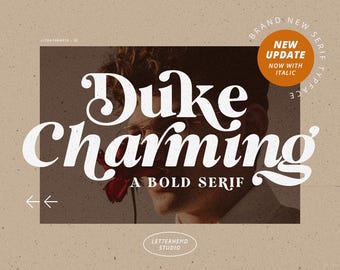 Duke Charming Font: Bold Serif with Italic