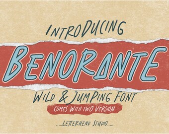 Benorante Handwritten Display Font: Modern Casual Lettering