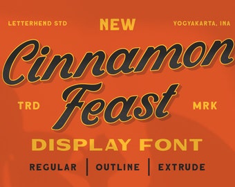 Cinnamon Feast - Display Font,Sophisticated Font, Vintage, Classic Font, Classic Typeface, Classy Font, Serif Font,