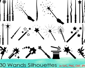 Download Magic Wand Clipart Etsy