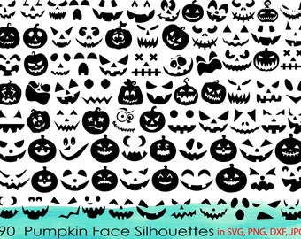 Download Pumpkin Faces Svg Etsy
