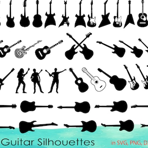 45 Guitar SVG Bundle,Guitar Clipart,Guitar DXF,Guitar Vector,Guitar png,Guitar cut files,Guitar designs,Electric Guitar svg, Rock svg
