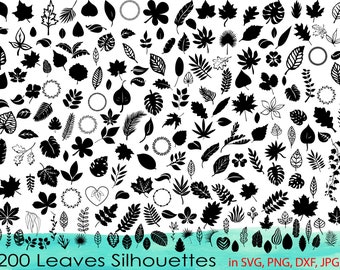 200 Leaves SVG Bundle,Leaves Clipart,Leaves DXF,Leaves Vector,Leaves png,Leaves svg,Leaves cut files,Leaf svg,Autumn svg,Fall leaves svg