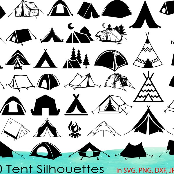 50 Tent SVG Bundle,Tent Clipart,Tent DXF,Tent Vector,Tent png,Tent svg,Tent cut files,Tent designs,Tent printable, Camping svg,Camping tent