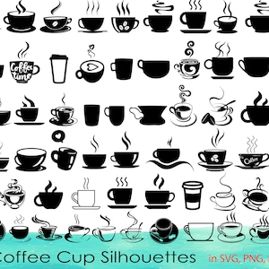 63 Coffee Cup SVG Bundle,Coffee Cup  Clipart,Coffee Cup DXF,Coffee Cup Vector,Coffee Cup png,Coffee svg,Coffee png,Coffee dxf,Coffee lover