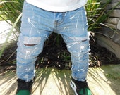 Distressed kids Jeans kids Jeans Boy Jeans Girl Jeans Pants Paint Denim Designer unisex
