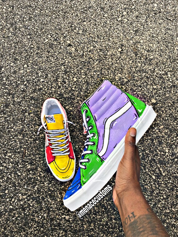 custom vans cartoon