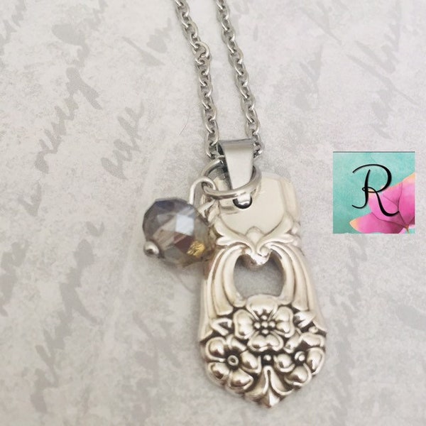 Spoon Jewelry Necklace, Eternally Yours Necklace, Handcrafted, Upcycled, Silverware Jewelry, Gifts Under 25, Gift, Vintage Jewelry