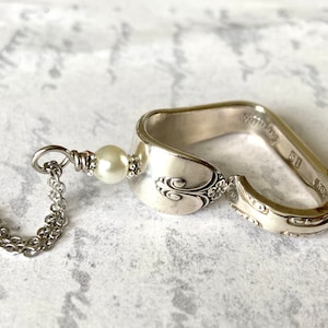 Heart Silverware Necklace, Vintage Exquisite 1940 Spoon Jewelry, Silverware Heart, Mothers Day Gift, Valentines Gift