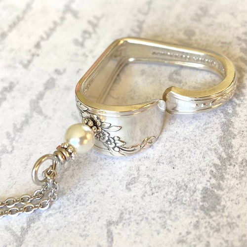 Daffodil Heart Silverware Necklace Vintage Spoon Jewelry - Etsy