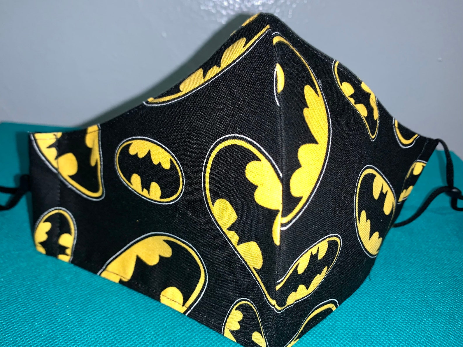Batman Adjustable Face Mask Adult Size//double layer// 100 Etsy