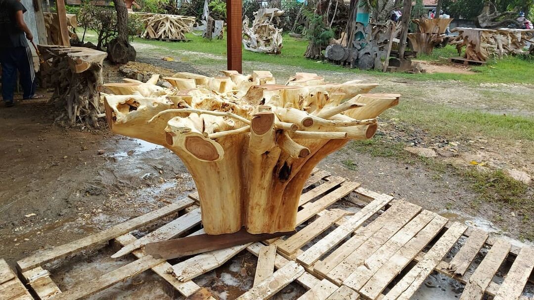 Solid Teak Round Root Dining Table High Quality Hong Kong Solid Teak Round Root Dining Table, Solid Teak Round Dining Table