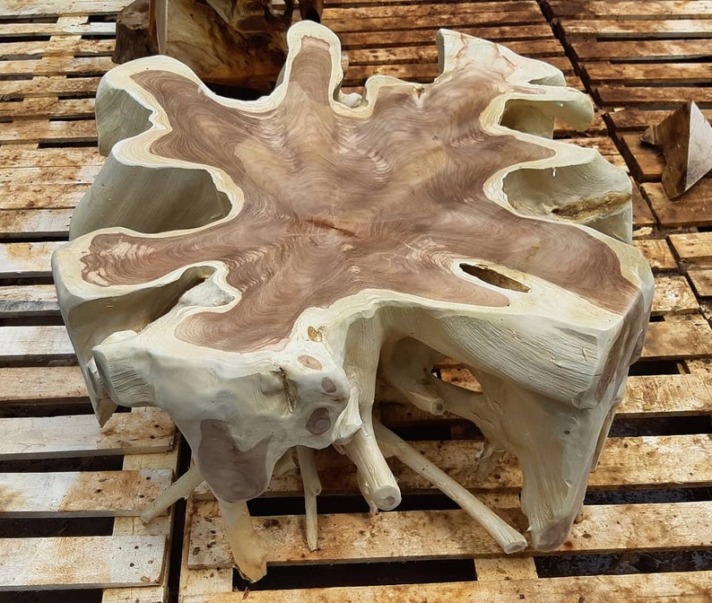 Modern Teak Root Coffee Table High Quality Teak From Etsy