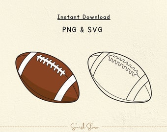 Football SVG & PNG | Football Silhouette | Football Cut Files | Football Cut File For Cricut, Silhouette | Football Laces Football Stitches