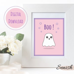 Halloween Printable Sign 8x10 Wall Decor Cute | Etsy