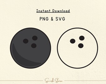 Bowling Ball SVG & PNG Files | Sports SVG | Bowling Ball Cut Files for Silhouette Cricut | Bowling Ball Vector Files | Bowling Ball Clip Art