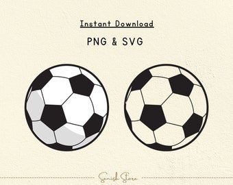 Soccer Ball SVG & PNG | Futbol Svg | Soccer Svg | Svg Files, Cricut SVG, Silhouette Svg, Cutting Files | Soccer Design | Digital Download