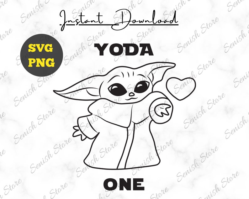 Baby Yoda One for Me Svg Baby Yoda With a Heart Png Star Etsy Singapore