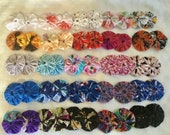50 YoYos Assorted Prints Yoyo Appliqués Quilt YoYos 1 3 4 . Yo-yos Assorted Prints. Craft YoYos.