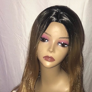 Black Ombre Blonde Wig