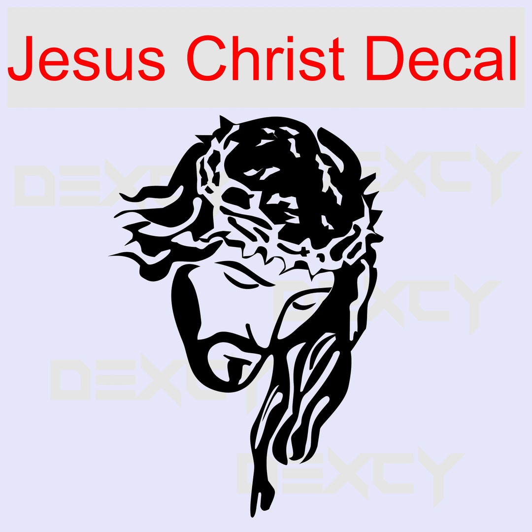 Jesus Christ Vinyl Decal Christ Vinyl Sticker Custom Vinyl Etsy