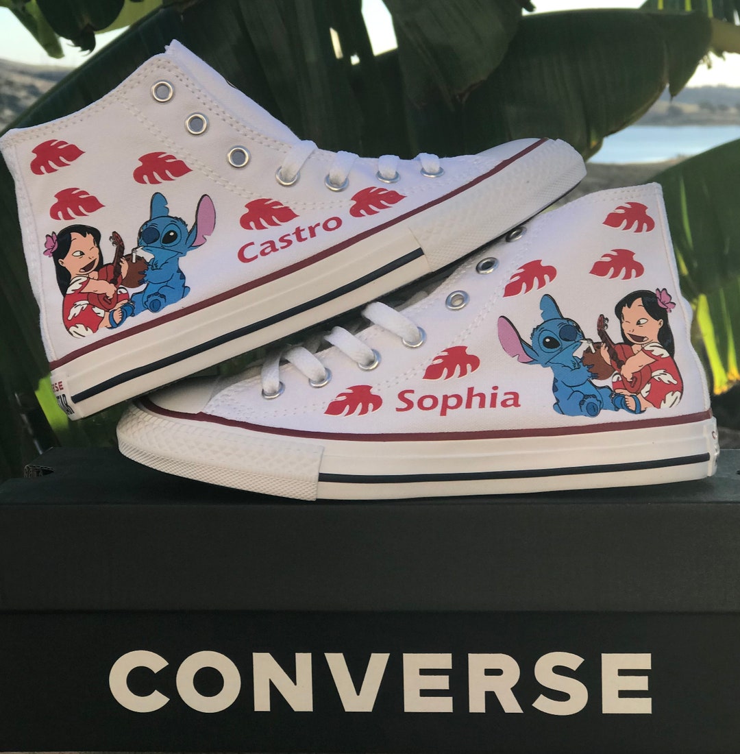 Stich Custom Shoes White Converse Read Full Description Below for