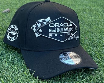 Otto Red Bull Racing Flat Bill Mesh Snapback Black Hat Cap  display picture 3
