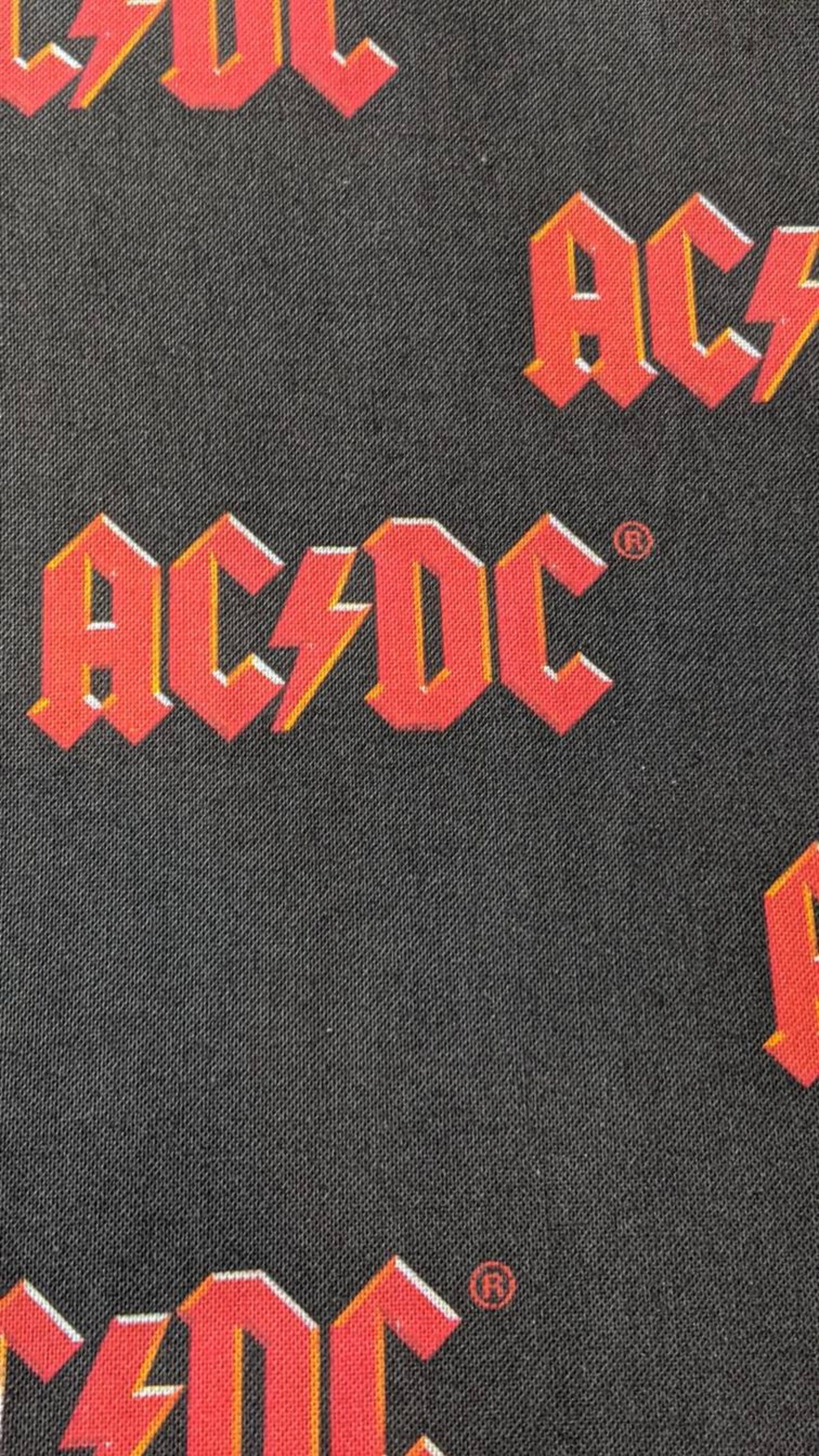 AC DC Logo Fabric - Etsy