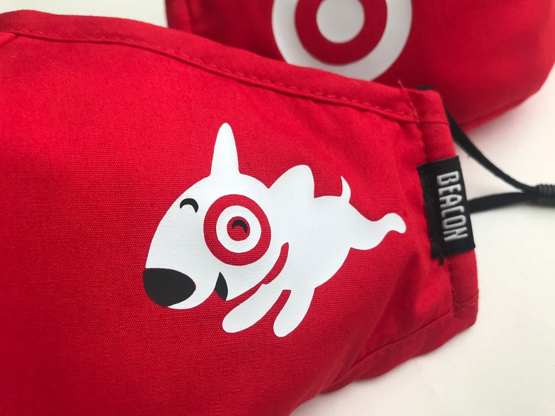 Target Face Mask with Filter Pocket 4 Layer Premium Quality Etsy