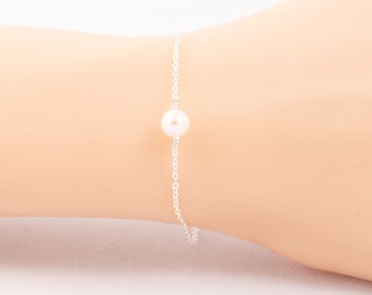 Armband Aus Weißen Akoya Perlen, 14 Kt Gold | KLENOTA