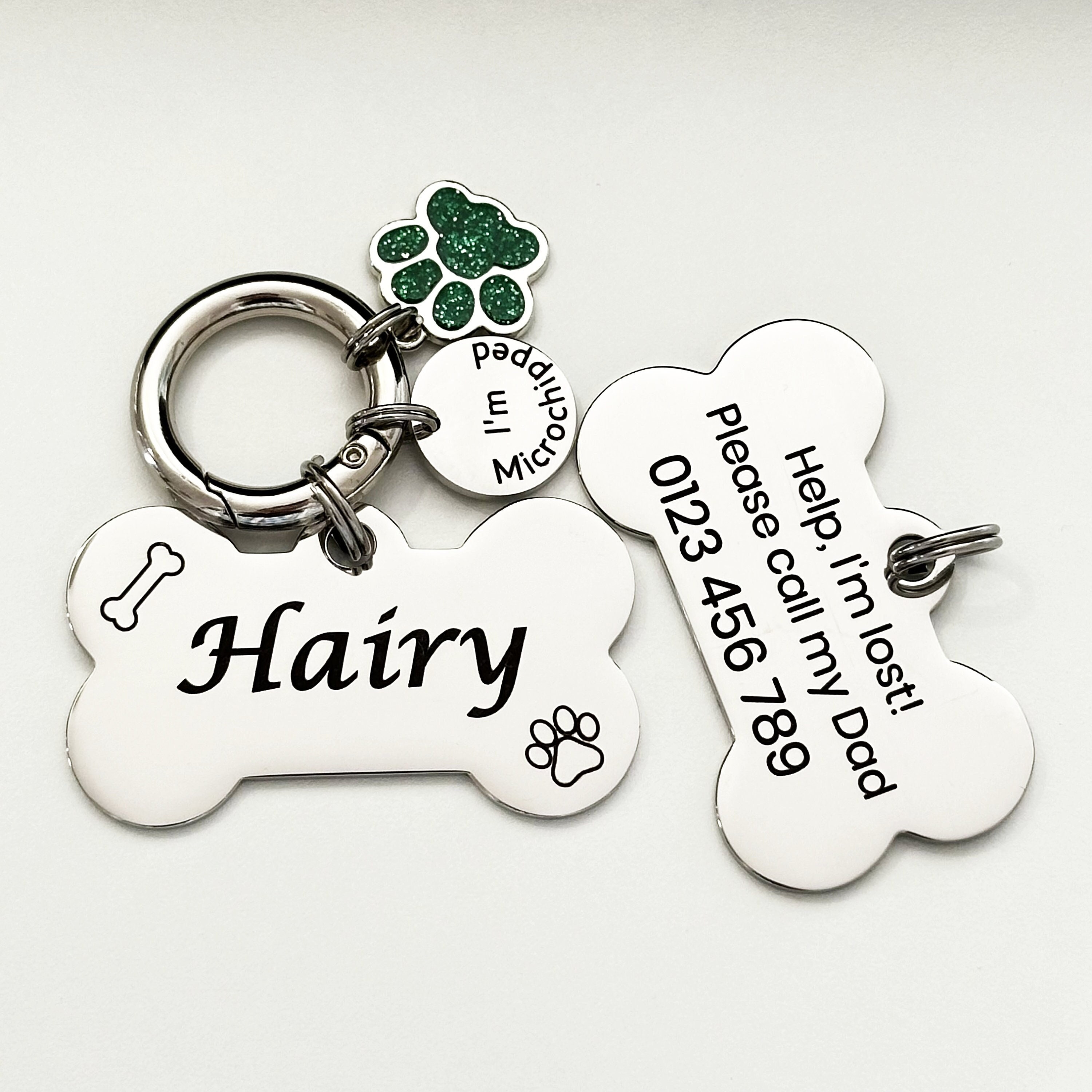 personalised dog name tags