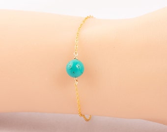 Turquoise Bracelet/Turquoise Bracelet Sterling Silver/December Birthstone Bracelet/Turquoise Crystal Bracelet/Turquoise Bracelet Gold