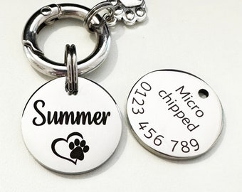 Cat Tag Engraved in Stainless Steel/Pet ID Tags Australia Gold/Custom Cat Name Tag Small/Large Cat ID Tag/Gift for Cat Owner/Collar Cat Tag