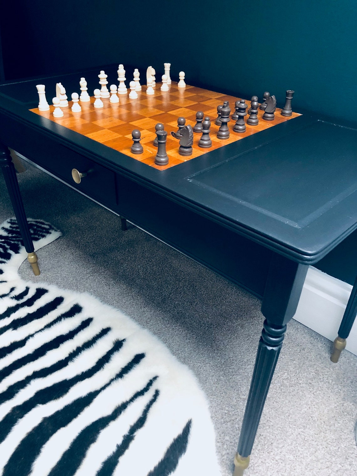 SOLD SOLD SOLD Rare Vintage Coffee Table with built in Chess Etsy