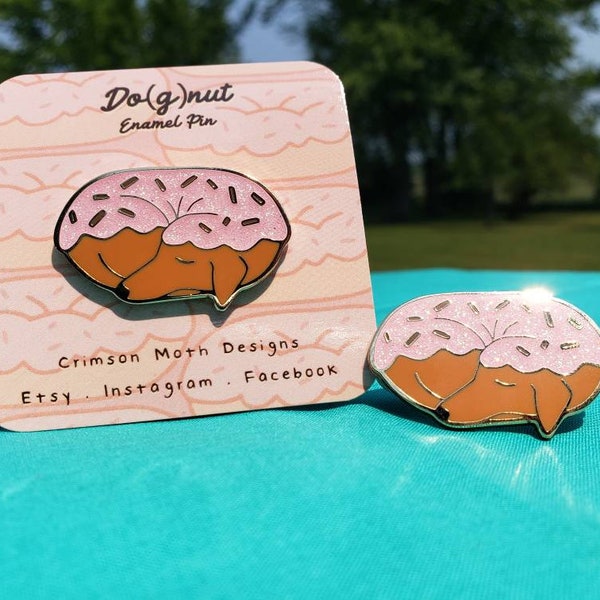 B-GRADE - Strawberry Frosted Do(g)nut Enamel Pin