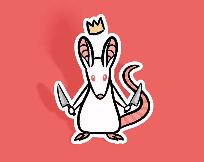 Rat King Sticker | 3" Waterproof, Scratch Resistant, UV Resistant Vinyl Sticker