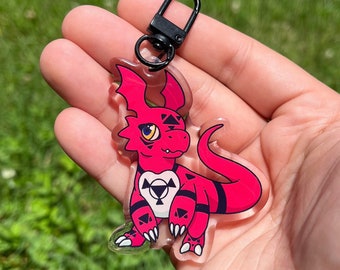Llavero Guilmon Acrílico Encanto 2.5" Doble Cara