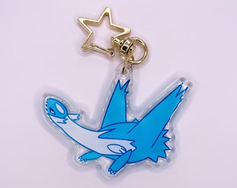 Latios Keychain Acrylic Charm 2.5" Double-Sided
