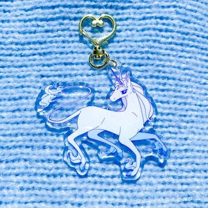 The Last Unicorn Keychain Acrylic Charm 3&quot; Double-Sided