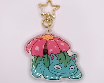 Venusaur Keychain Acrylic Charm 2.5" Double-Sided