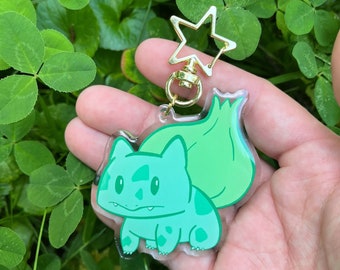 Bulbasaur Keychain Acrylic Charm 2.5" Double-Sided