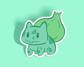 Bulbasaur Sticker | 3" Waterproof, Scratch Resistant, UV Resistant Vinyl Sticker